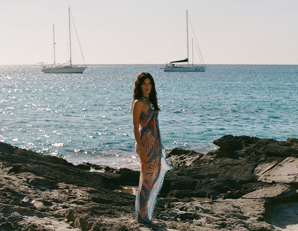 Elysian Collective Spell Oceana Travel Scarf Sea Blue