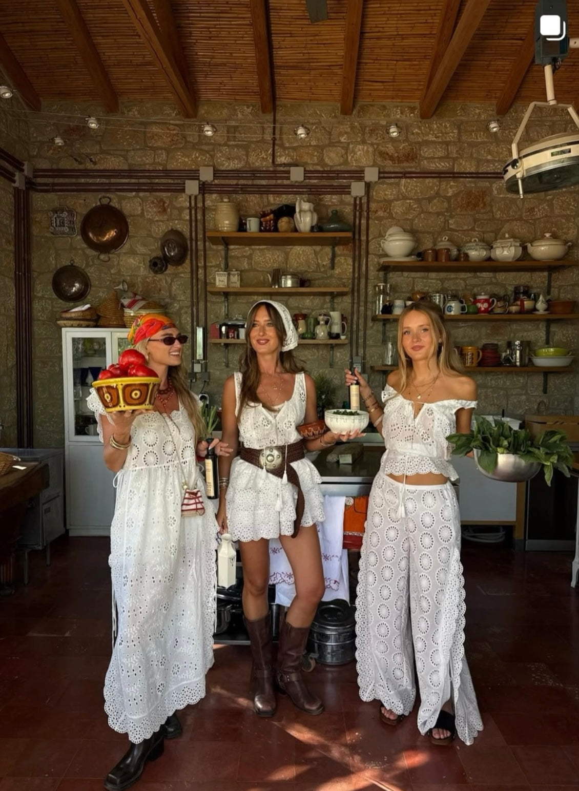 Elysian Collective Spell And The Gypsy Collective Yaya Lace Pant Antique White