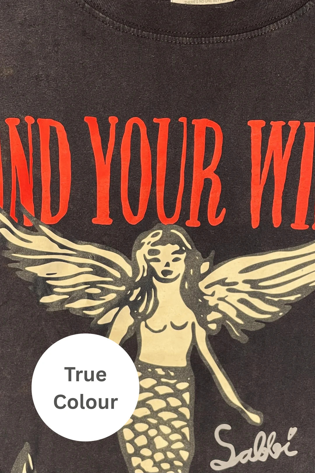 Elysian Collective Sabbi The Very Oversized Find Your Wings Tee Black
