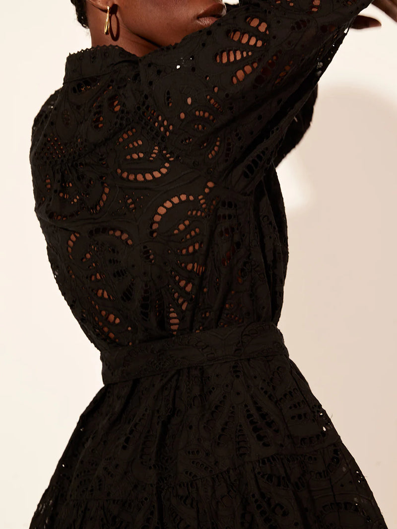 Elysian Collective Kivari Gaia Mini Dress Black