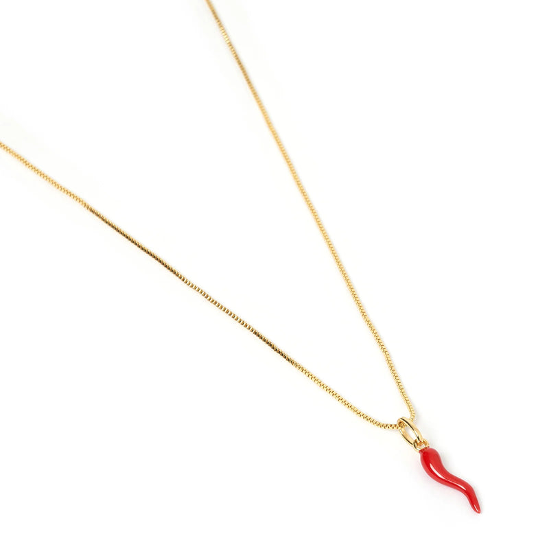 ARMS OF EVE - Cornicello Red Charm Necklace
