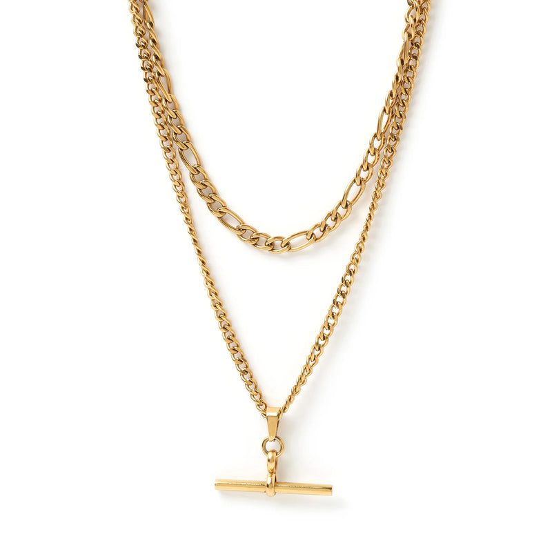 ARMS OF EVE - Marcella Double Stack Gold Necklace