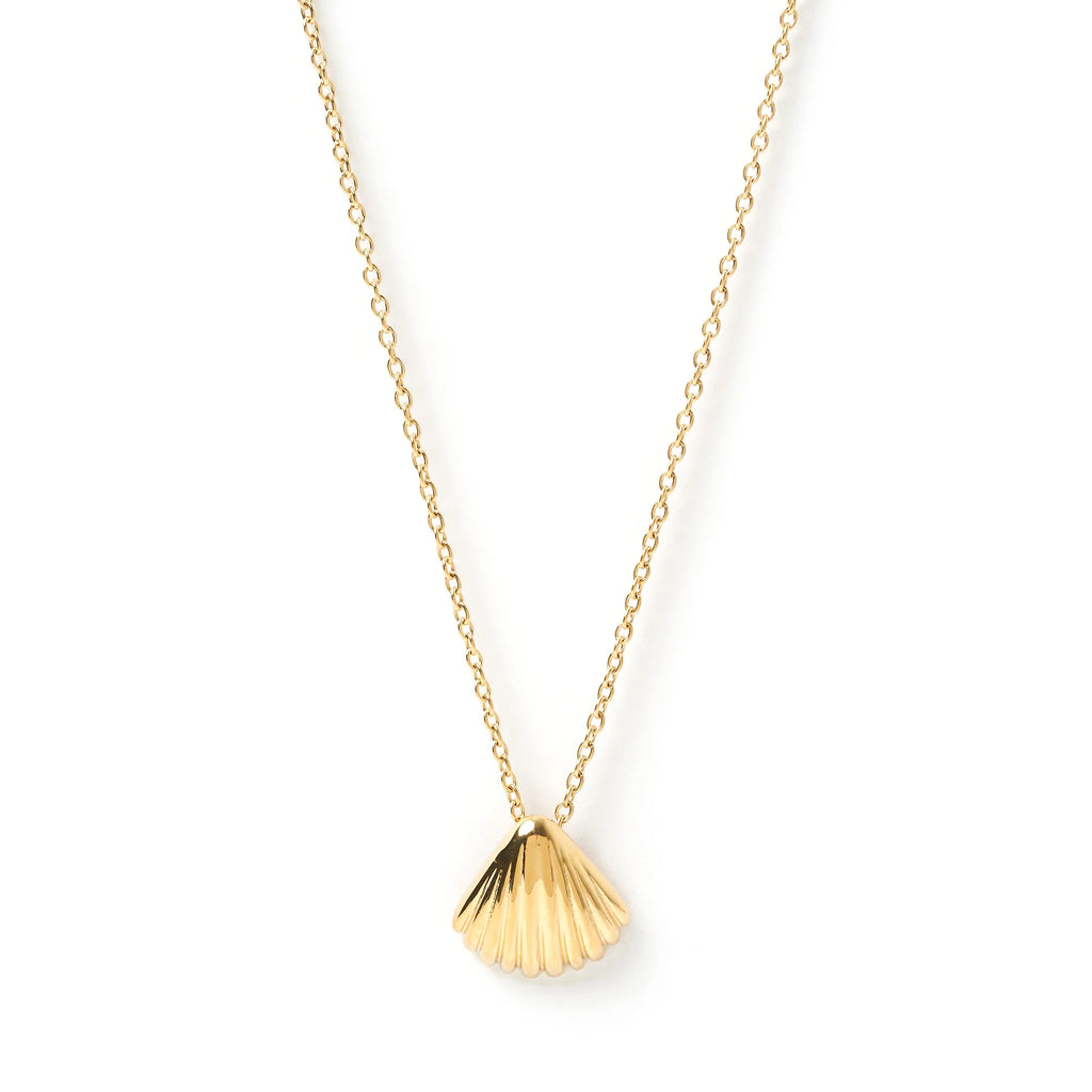 Shell gold necklace deals