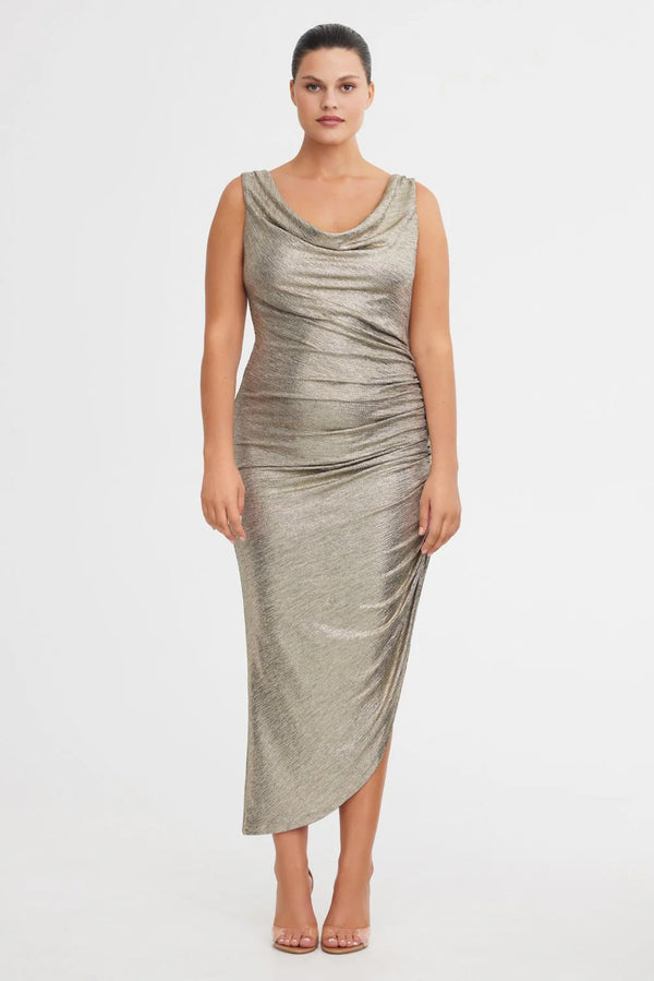 SIGNIFICANT OTHER - JEMIMA MIDI DRESS (GOLD)
