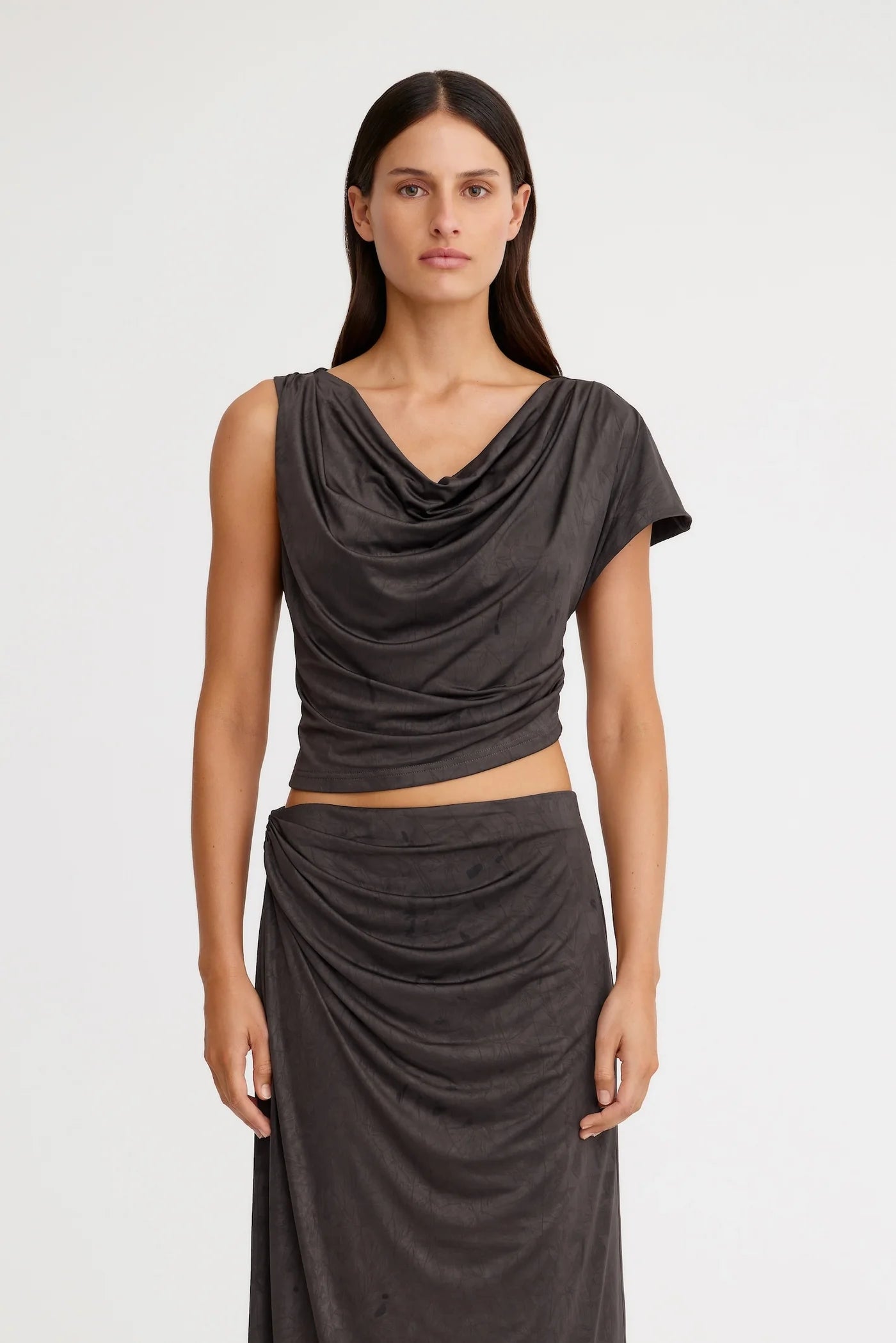 Elysian Collective Significant Other Priya Top Charcoal