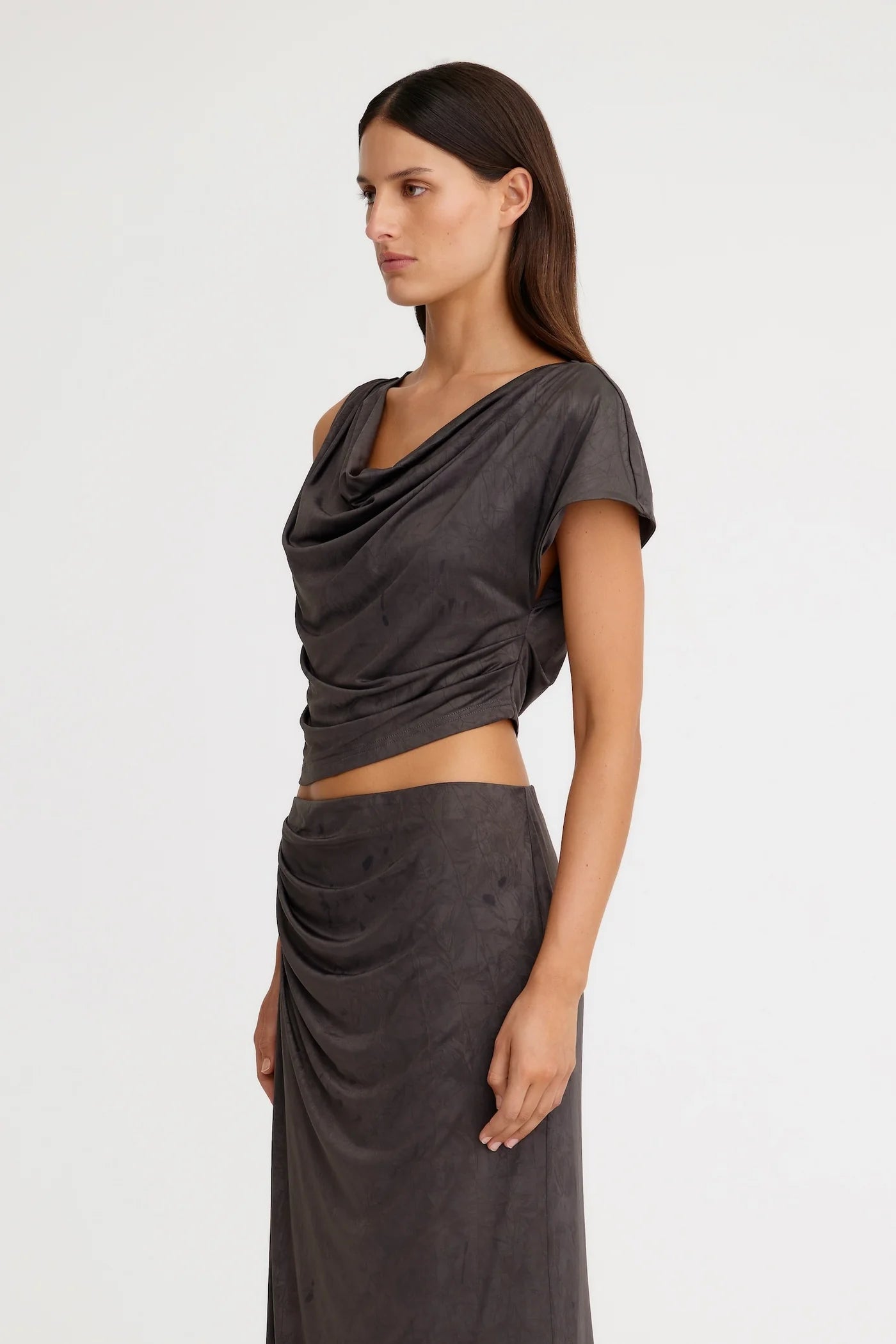 Elysian Collective Significant Other Priya Top Charcoal