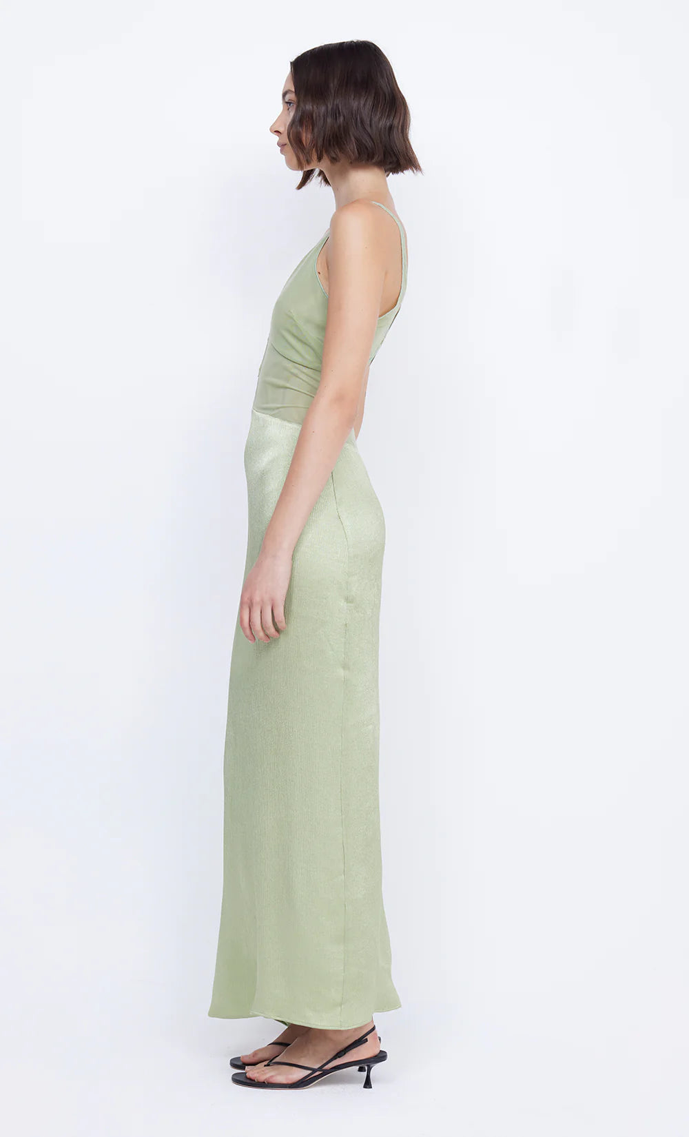 Elysian Collective Bec and Bridge Hacie Maxi Dress Avocado 