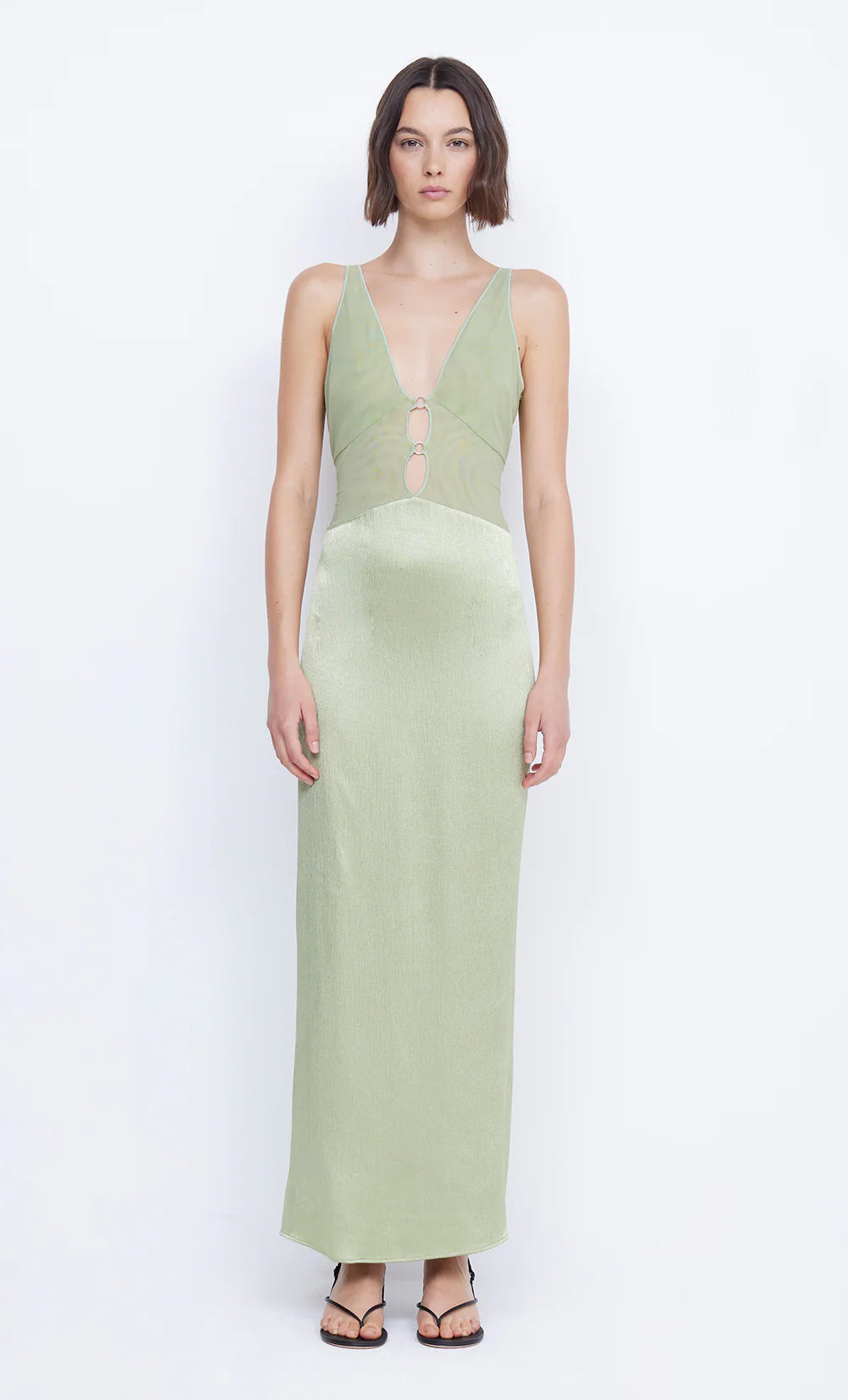 Elysian Collective Bec and Bridge Hacie Maxi Dress Avocado 