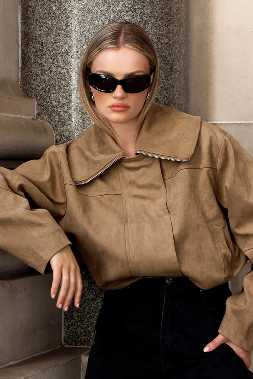 Elysian Collective Madison The Label Solene Jacket Fawn