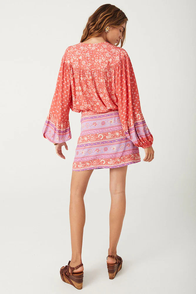 Elysian Collective Spell And The Gypsy Collective Sunshine Bandit Wrap Mini Skirt