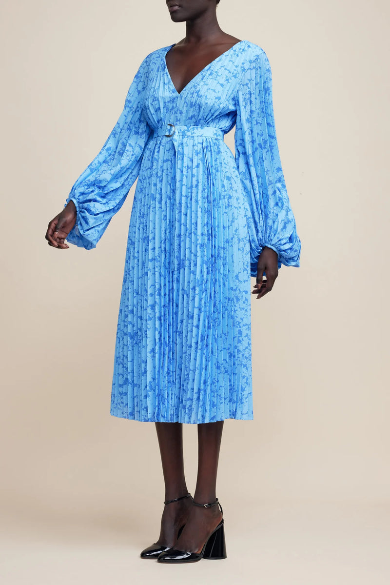 Elysian Collective Acler Clockhall Dress Blue Iris