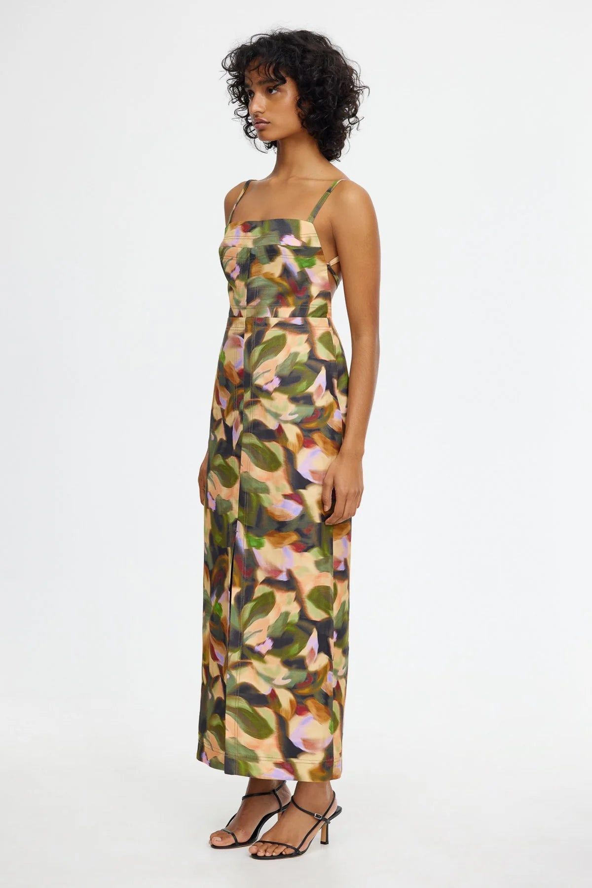 Elysian Collective Acler Elmstead Dress Emerald Bouquet