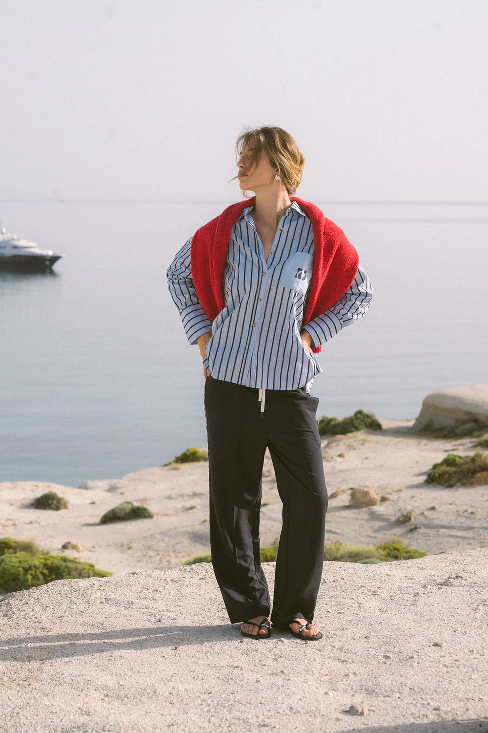 Elysian Collective AJ Crest Palermo Shirt Sea Blue