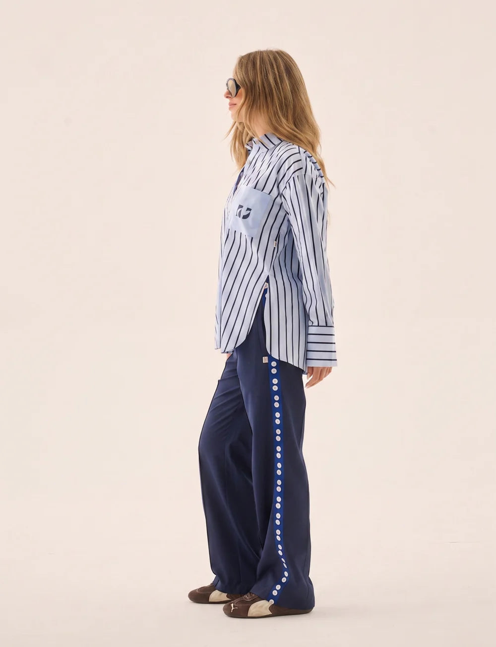 Elysian Collective AJ Crest Palermo Shirt Sea Blue