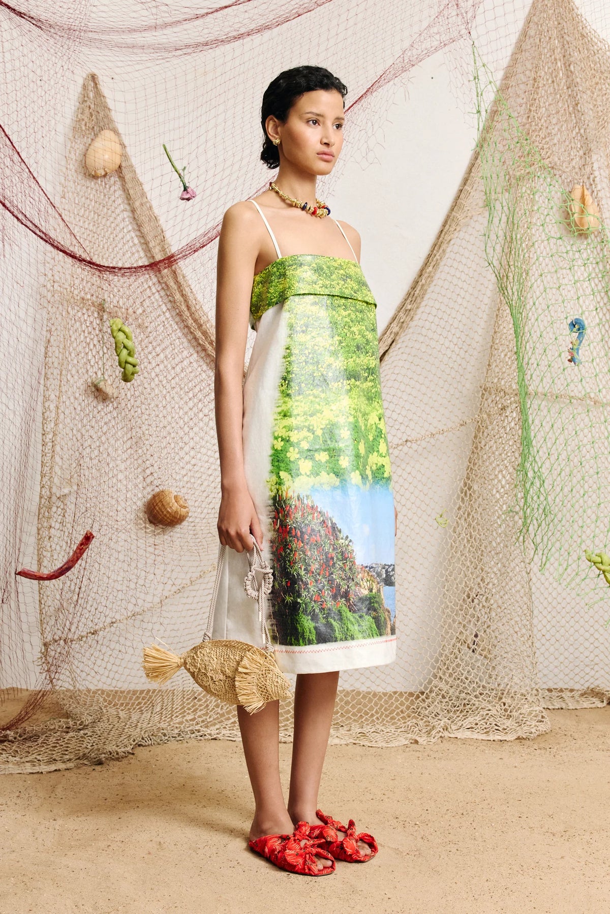 Elysian Collective Alemais Bermuda Buttercup Midi Dress