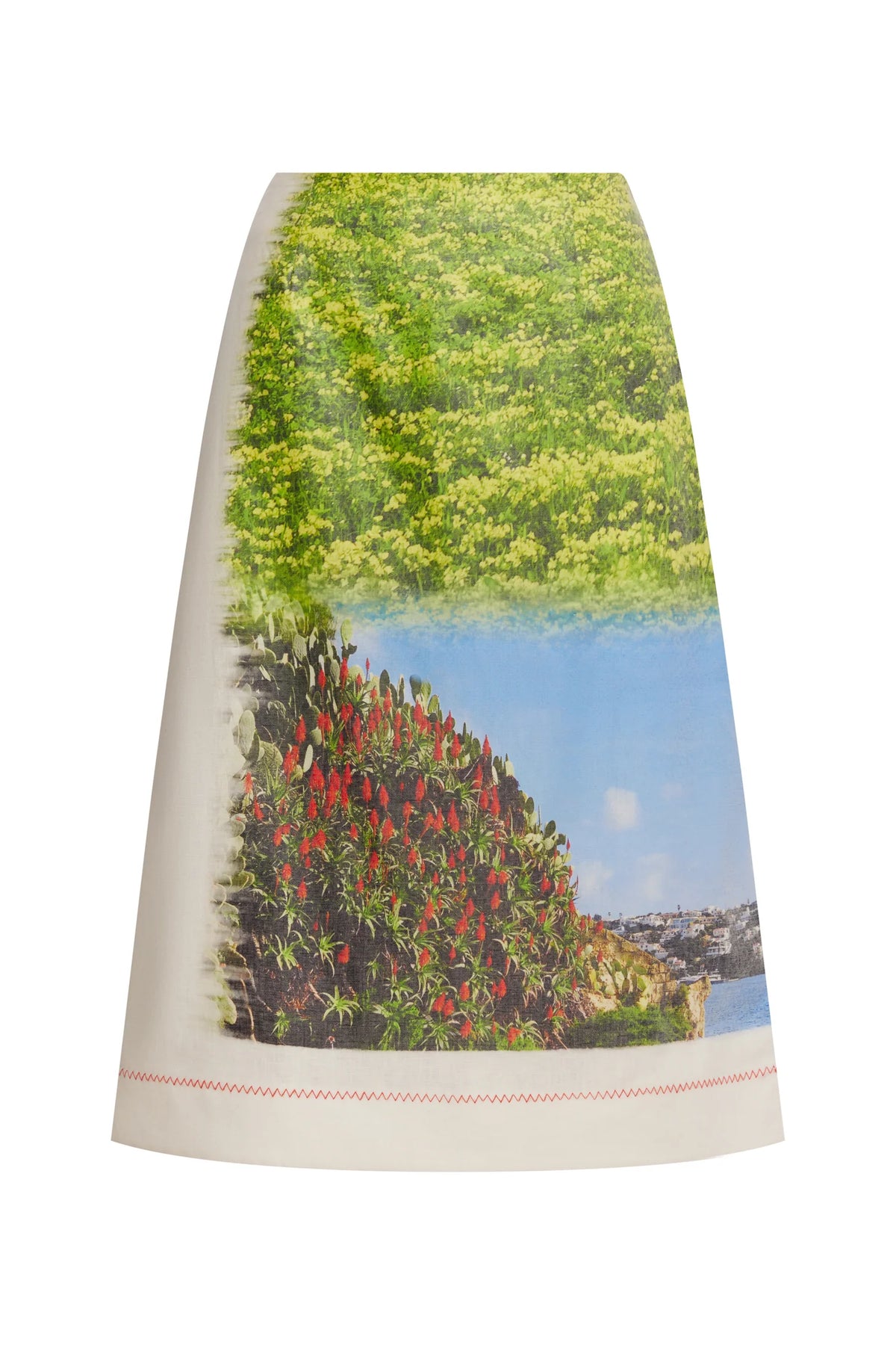 Elysian Collective Alemais Bermuda Buttercup Midi Skirt