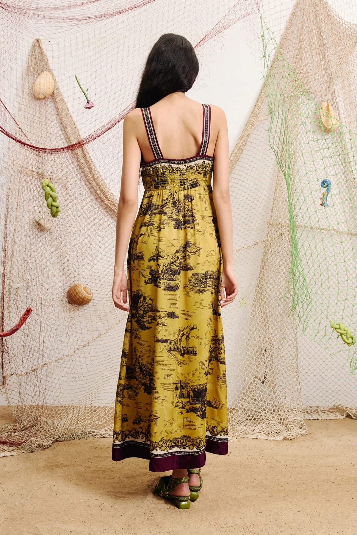 Elysian Collective Alemais Martos Daydress Gold