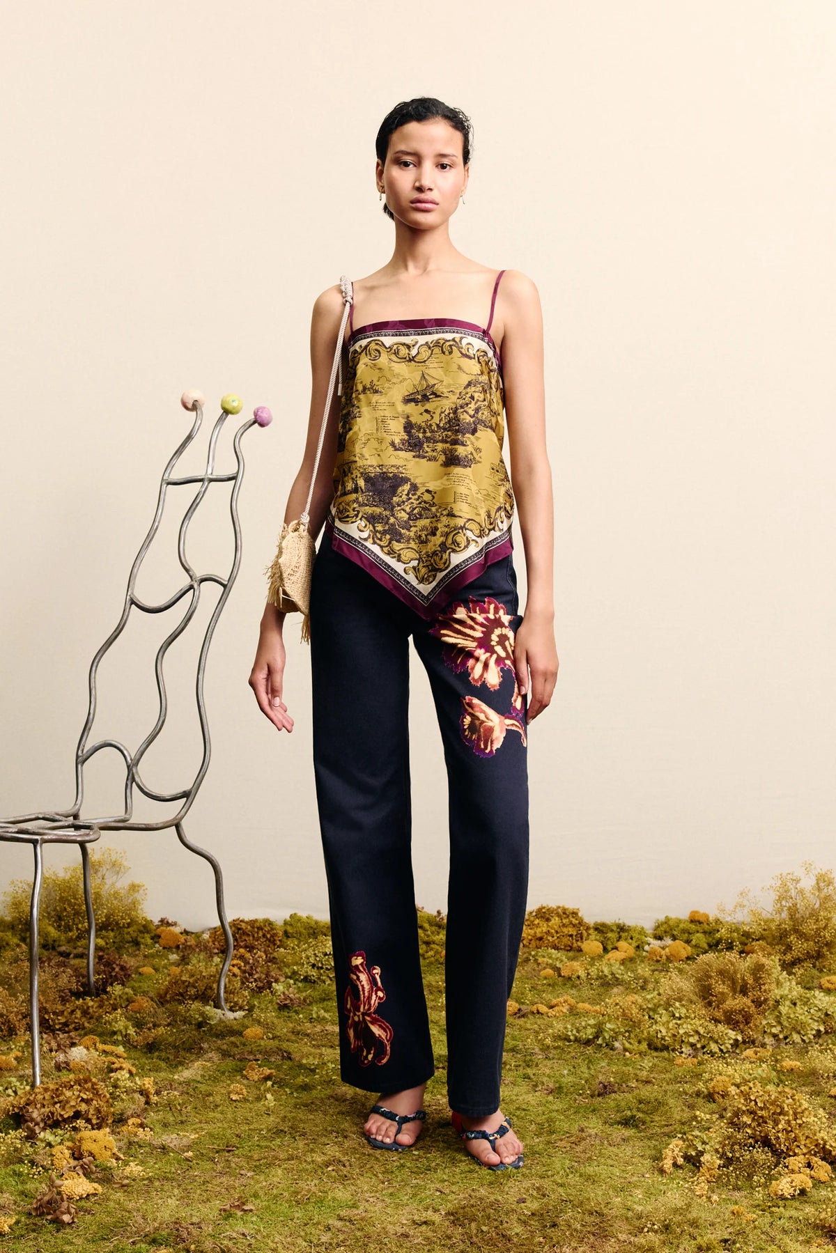 Elysian Collective Alemais Martos Scarf Top