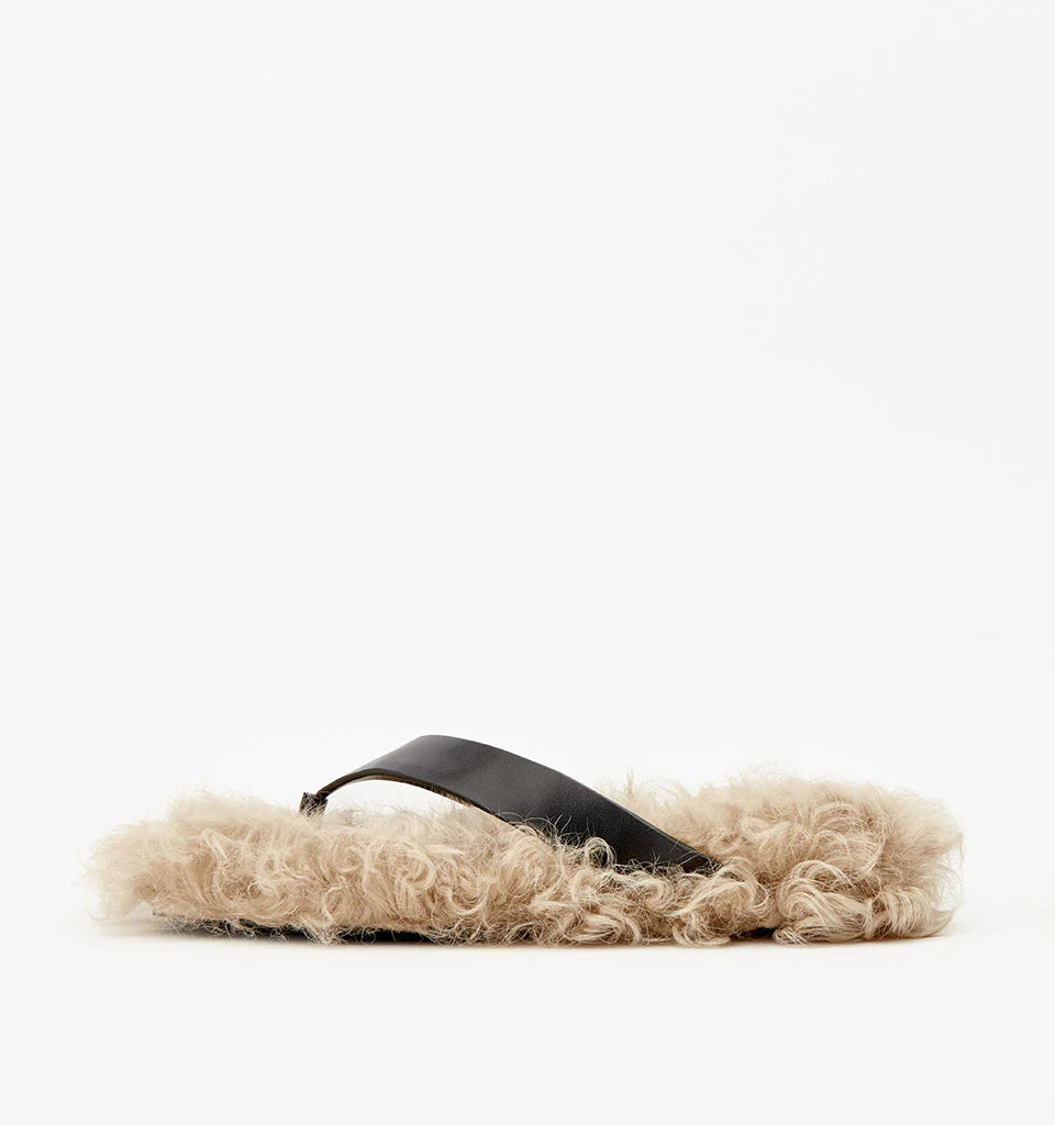 Elysian Collective Alias Mae Fella Black Shearling 