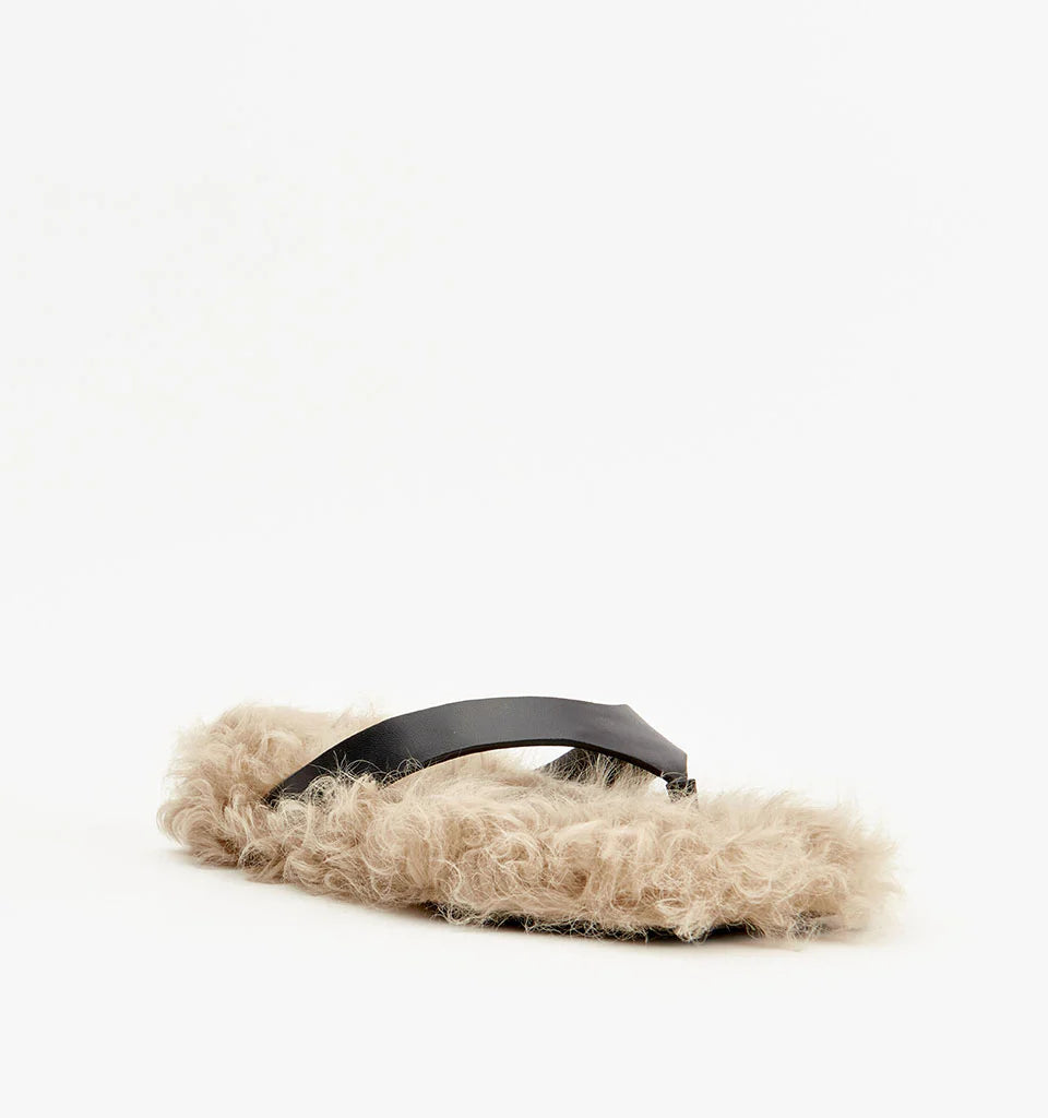 Elysian Collective Alias Mae Fella Black Shearling 