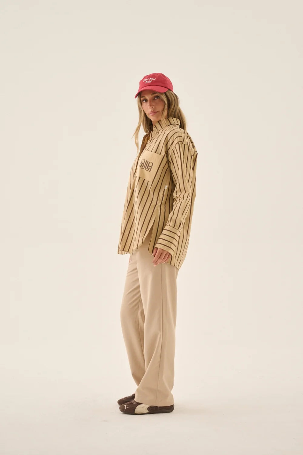 Elysian Collective Araminta James Ajja Pocket Shirt Sand