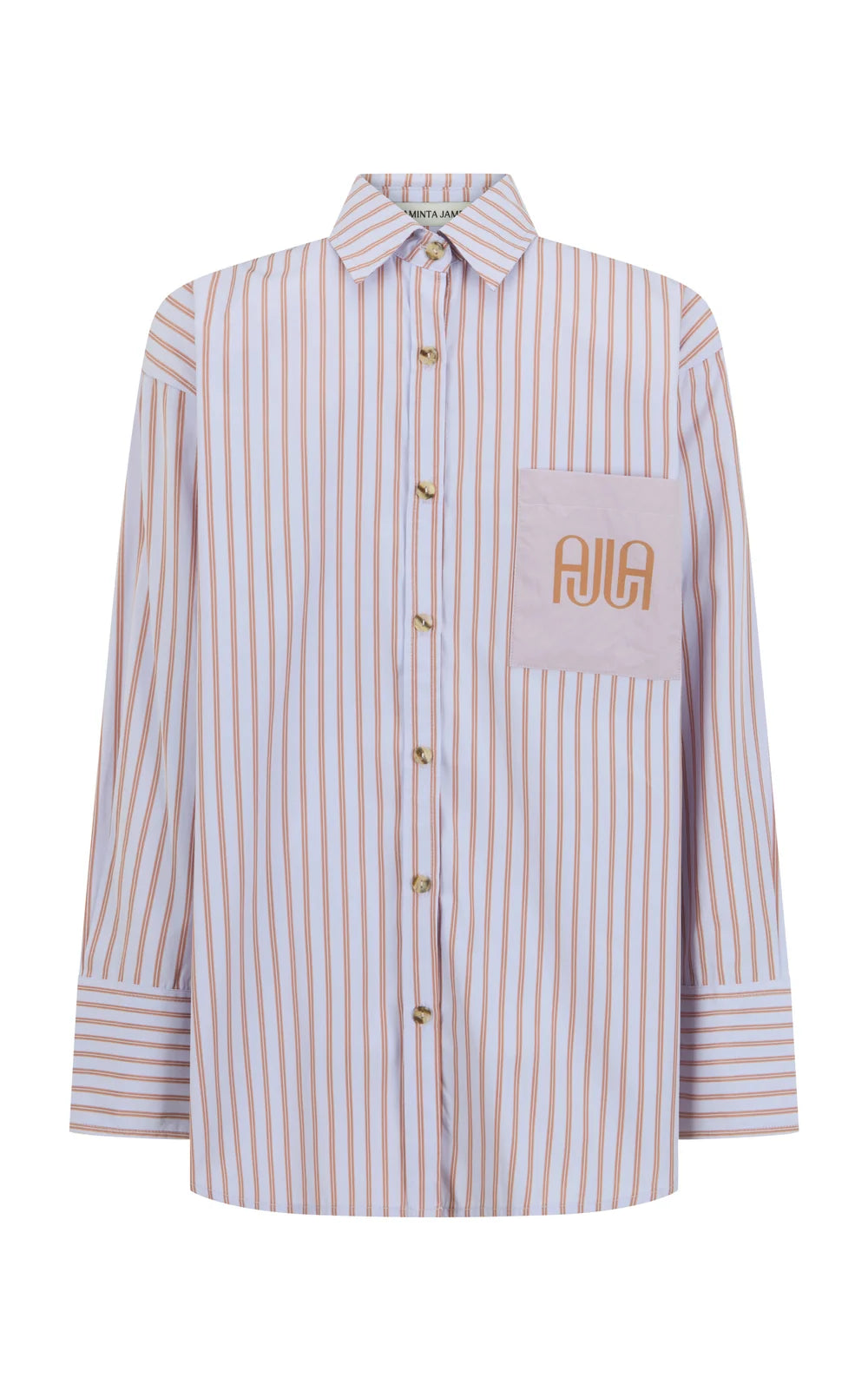 Elysian Collective Araminta James Ajja Stripe Shirt Lavender