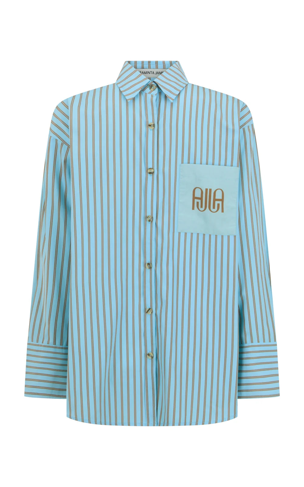 ARAMINTA JAMES - AJJA STRIPE SHIRT (SKY BLUE)