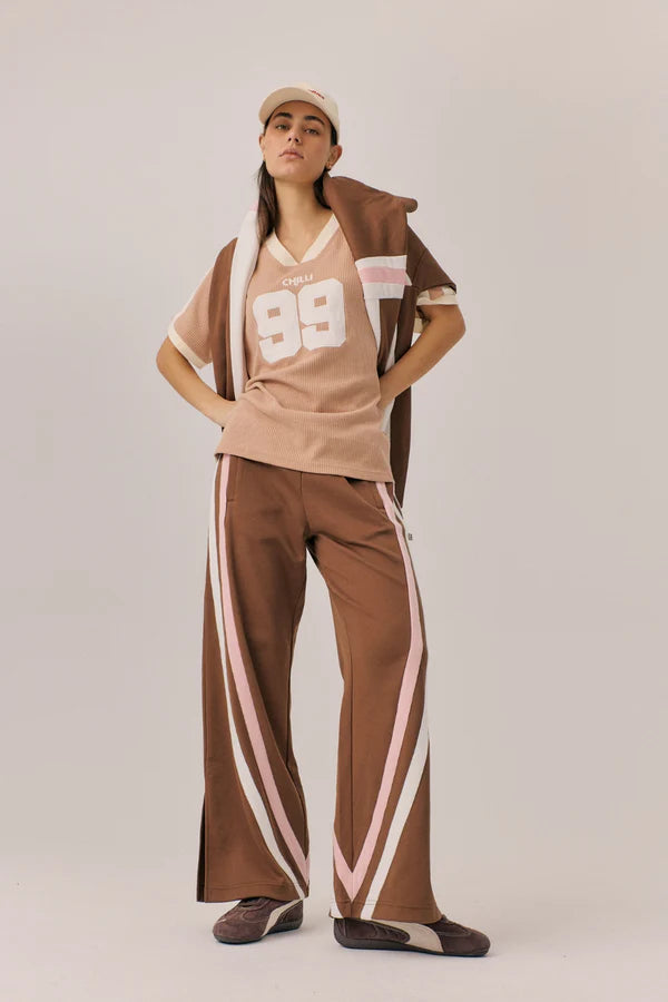 Elysian Collective Araminta James Chilli 99 Waffle Tee Latte