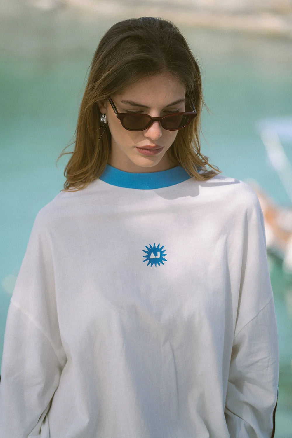 Elysian Collective Araminta James Frutti Long Sleeve Tee Snow