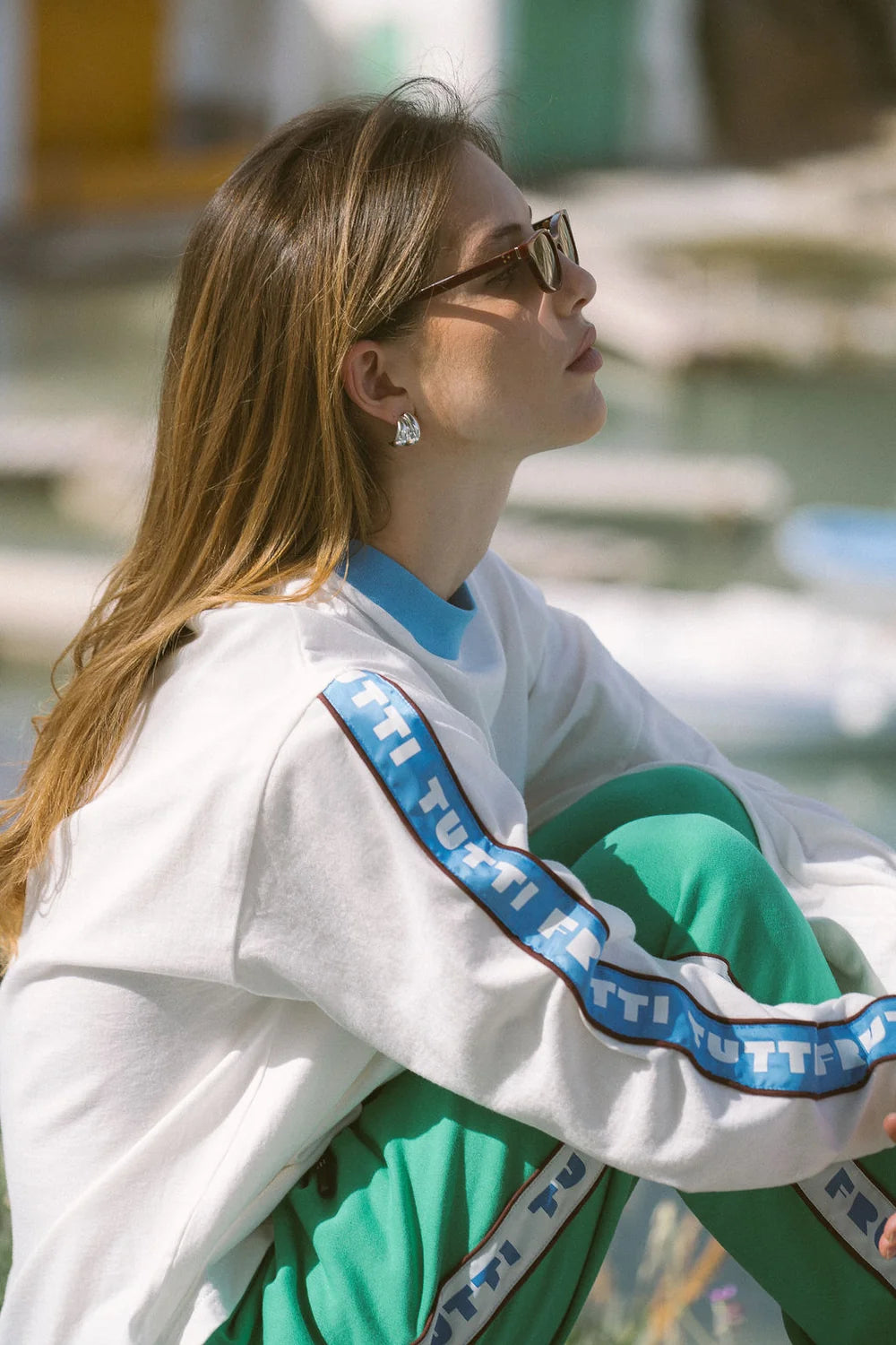 Elysian Collective Araminta James Frutti Long Sleeve Tee Snow