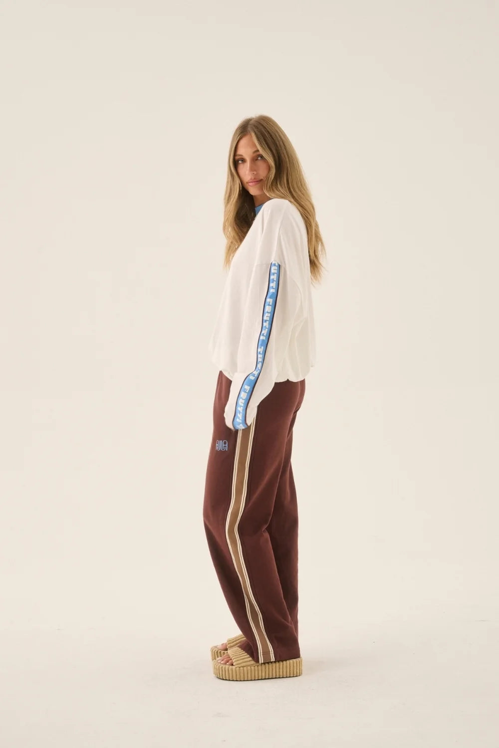 Elysian Collective Araminta James Frutti Long Sleeve Tee Snow