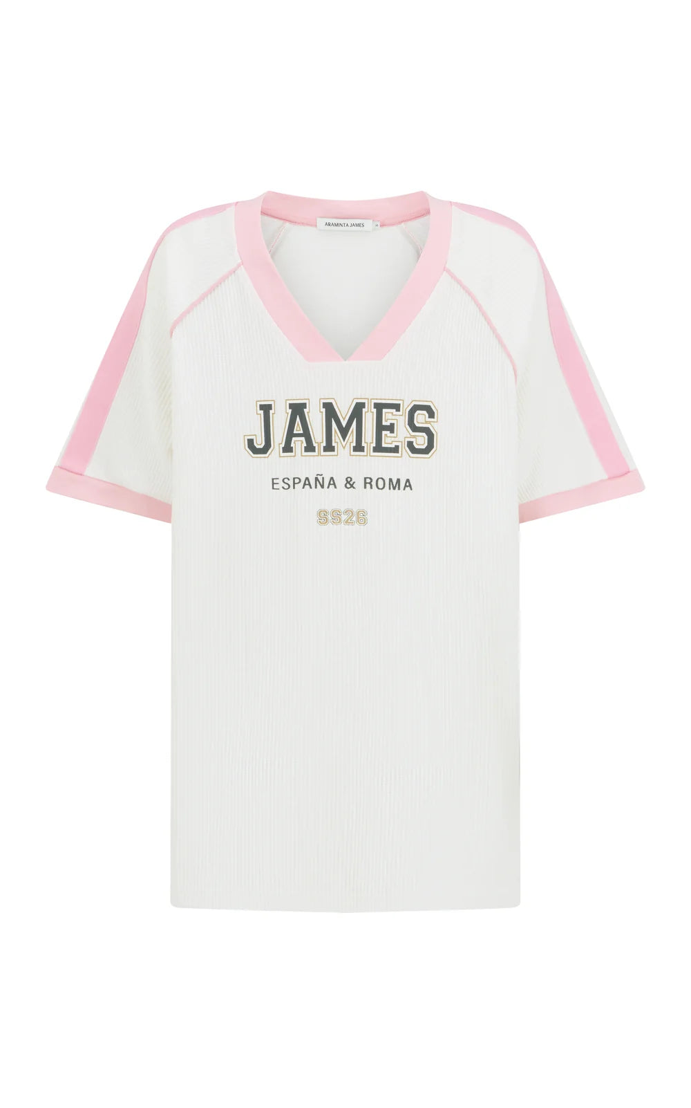 Elysian Collective Araminta James James College Waffle Tee Snow