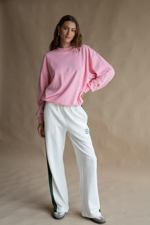 Elysian Collective Araminta James Monogram classic Sweatshirt Pink