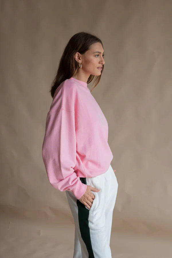 Elysian Collective Araminta James Monogram classic Sweatshirt Pink