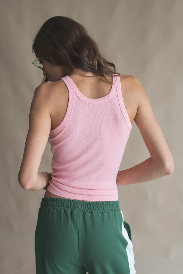 Elysian Collective Araminta James Monogram Tank Pink