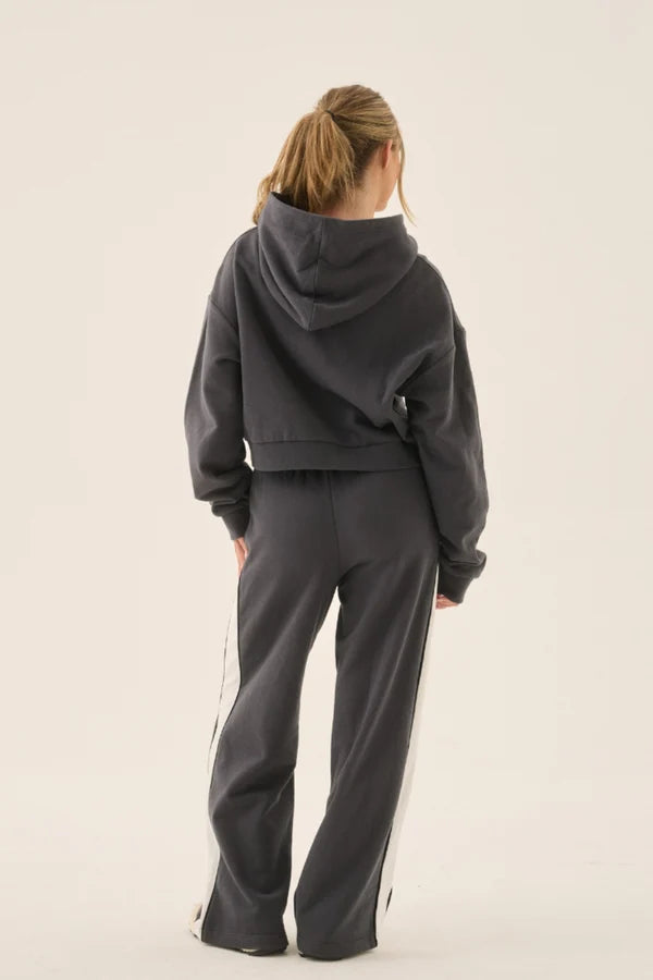 Elysian Collective Araminta James Zip Hoodie Washed Black