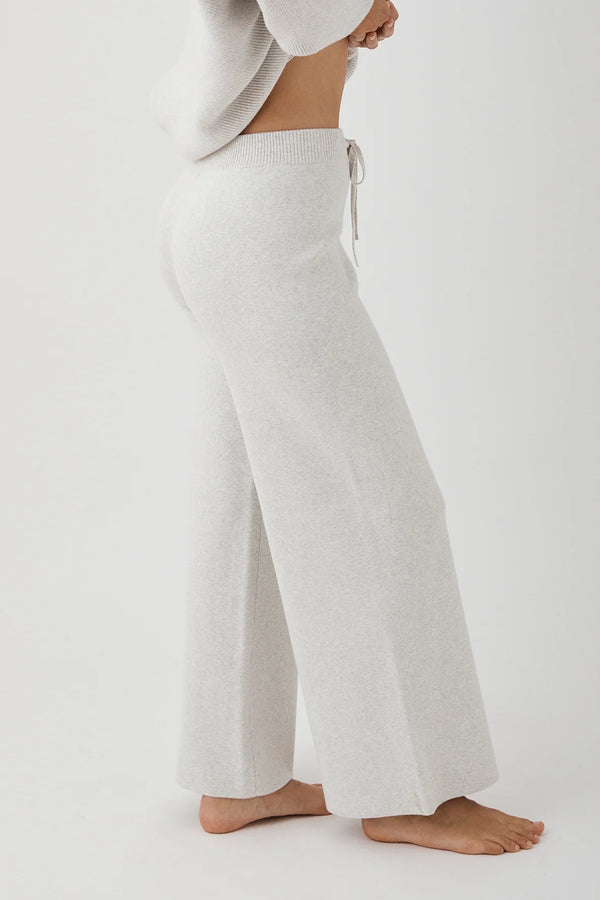Elysian Collective Arcaa Organic Harriet Knit Pants Grey Marle