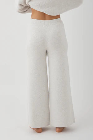 Elysian Collective Arcaa Organic Harriet Knit Pants Grey Marle