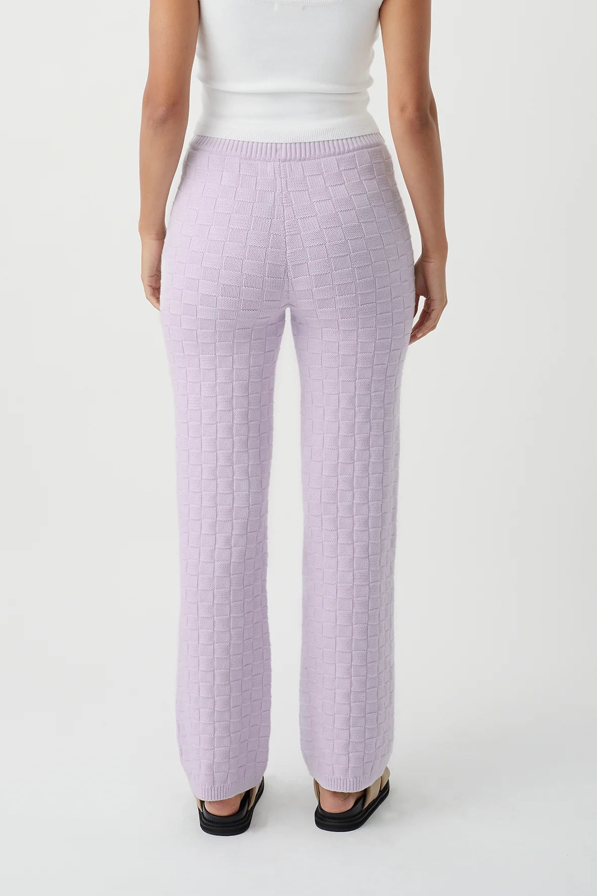 Elysian Collective Arcaa Sierra Organic Knit Pants Lilac