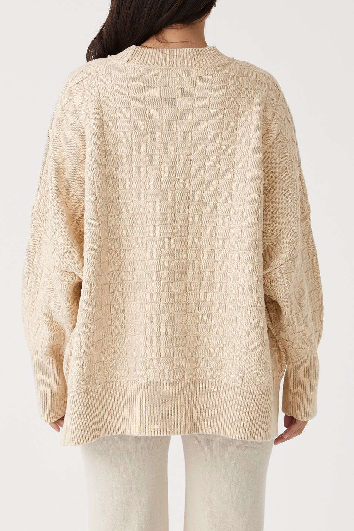 Elysian Collective Arcaa Sierra Organic Knit Sweater Oat