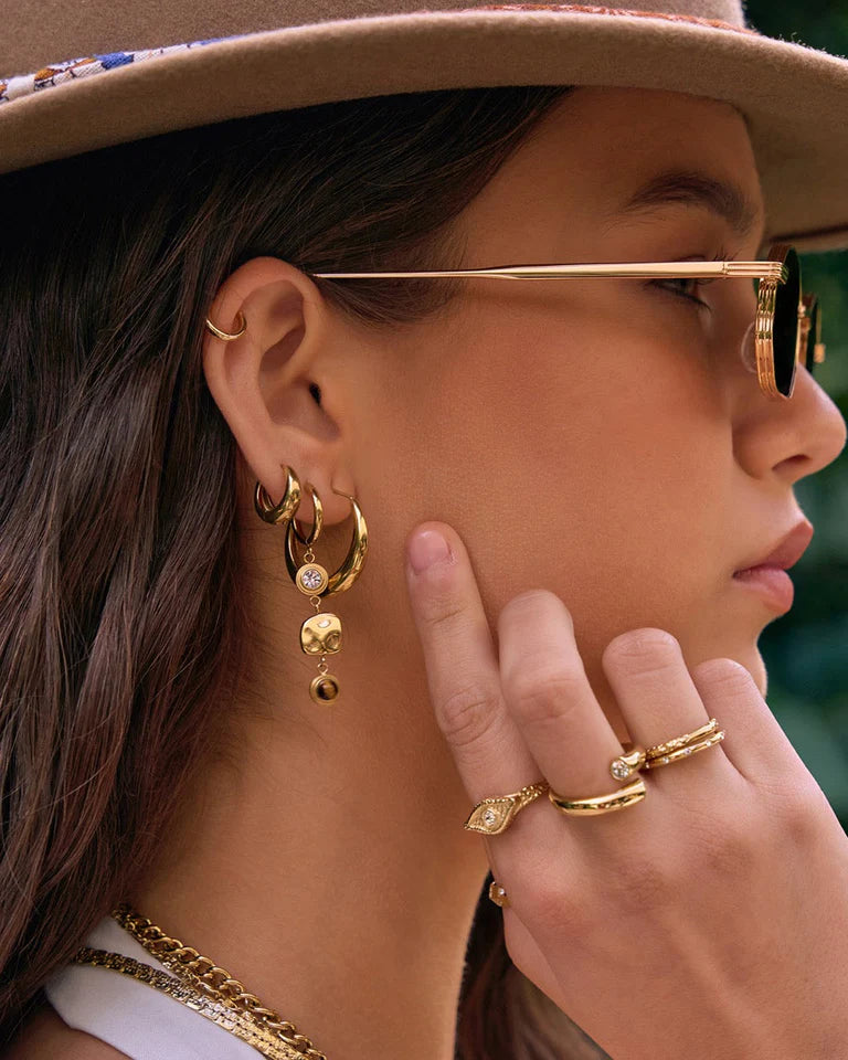 Elysian Collective Arms of Eve Indie Gold Earring