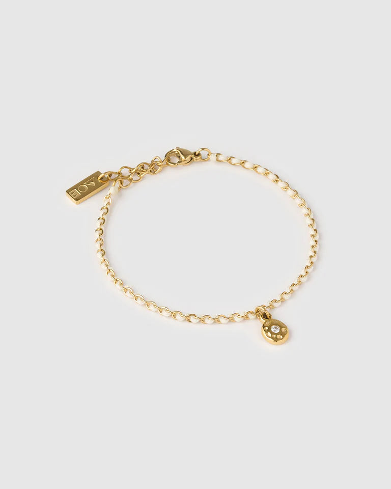 Elysian Collective Arms of Eve Lacey Bracelet Vanilla