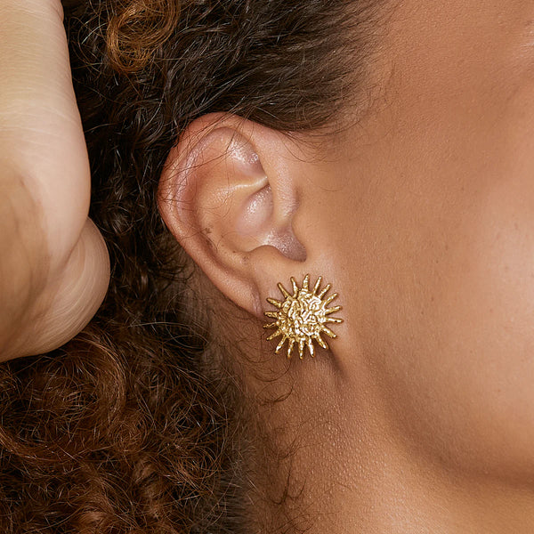 Elysian Collective Arms of Eve Magnolia Gold Earrings