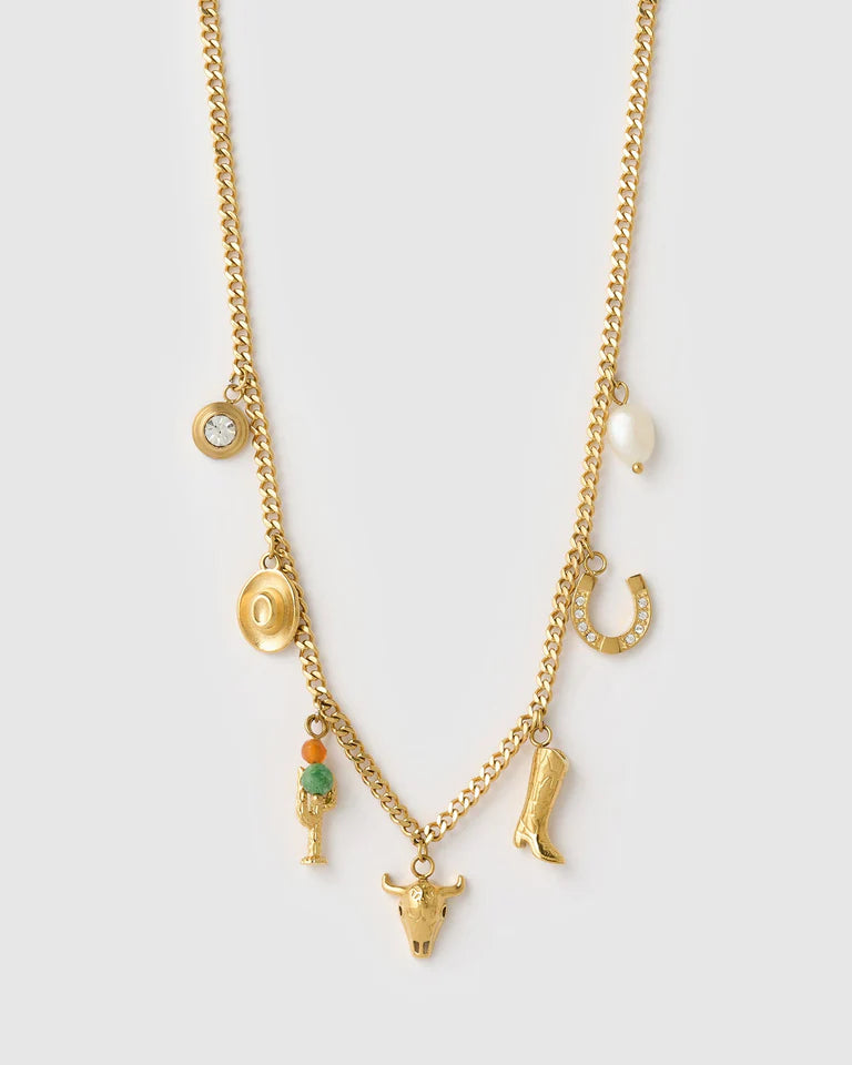Elysian Collective Arms of Eve Rodeo Gold Charm Necklace