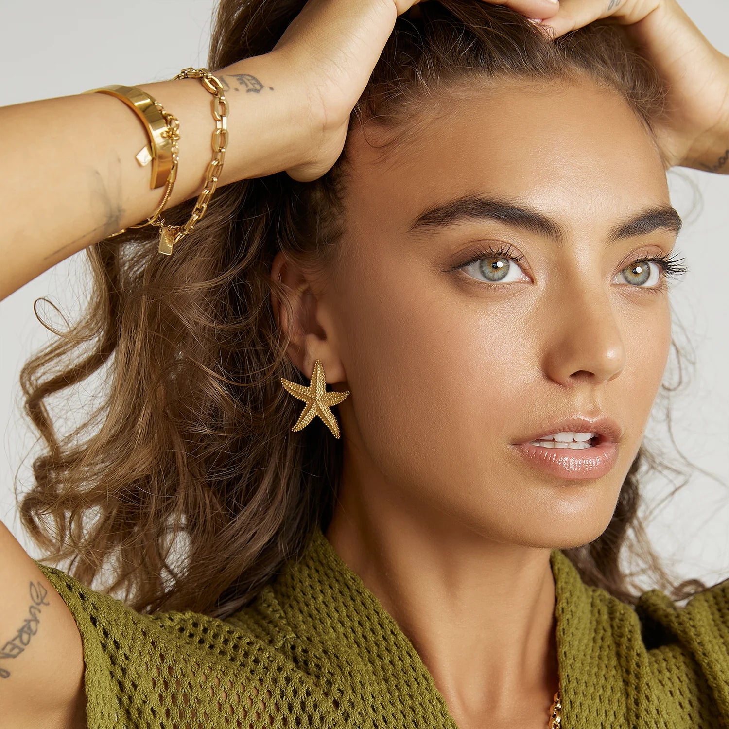 Elysian Collective Arms of Eve Siesta Gold Earrings