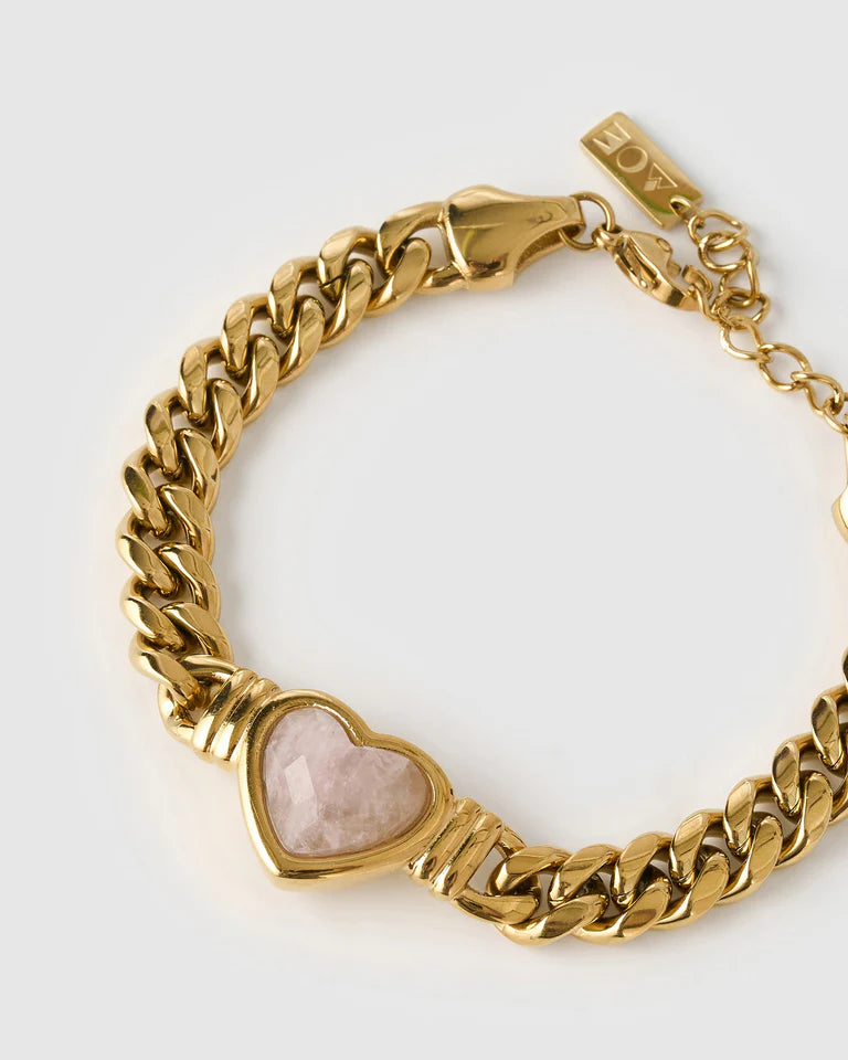 Elysian Collective Arms of Eve Valentine Bracelet Rose Quartz