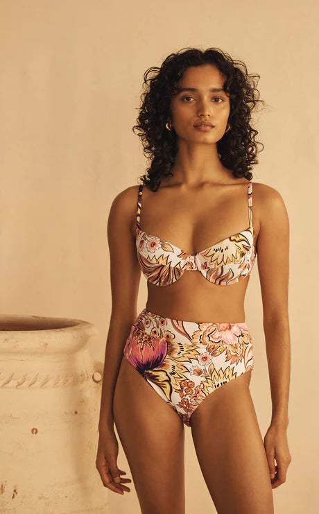 Elysian Collective Aur Ocea Bel Fiore Trellis High Waist Brief