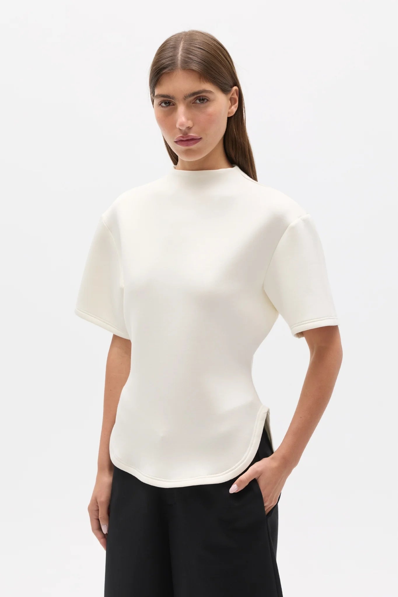 Elysian Collective Bayse Brand Esther T Shirt White