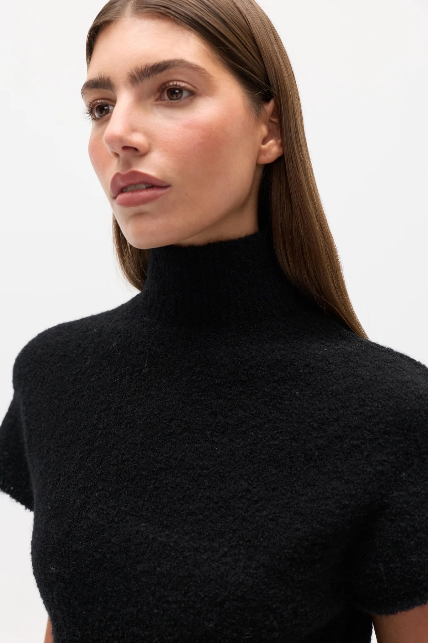 Elysian Collective Bayse Brand Evren Knit Top Black