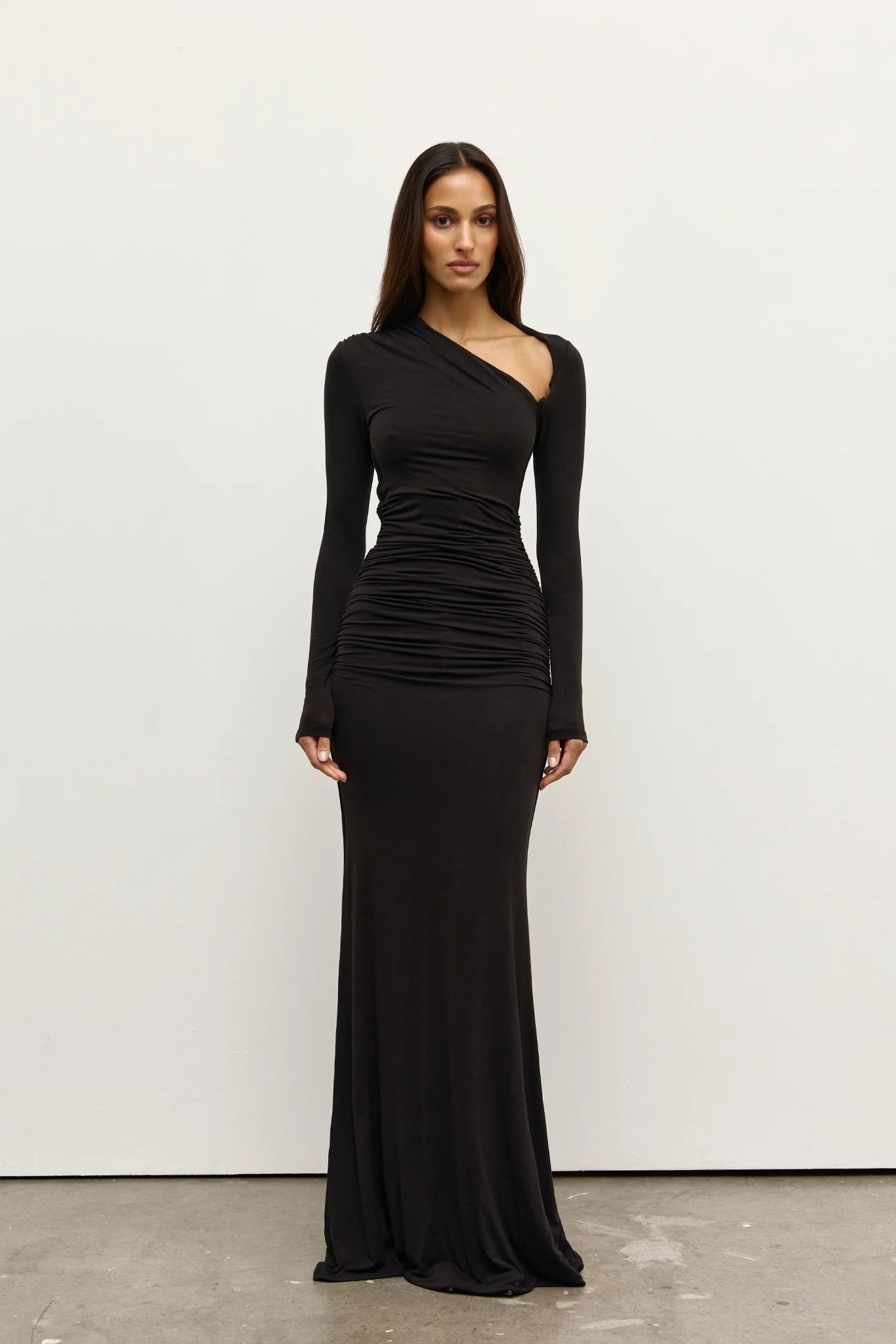 Elysian Collective Bayse Brand Inaya Maxi Dress Shadow